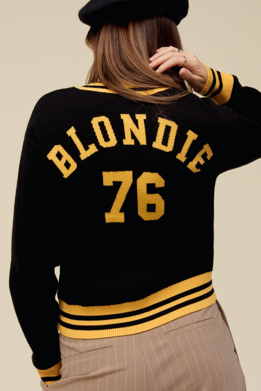 Maglia DAYDREAMER | Pullover In Maglia Blondie Vultures In Nero