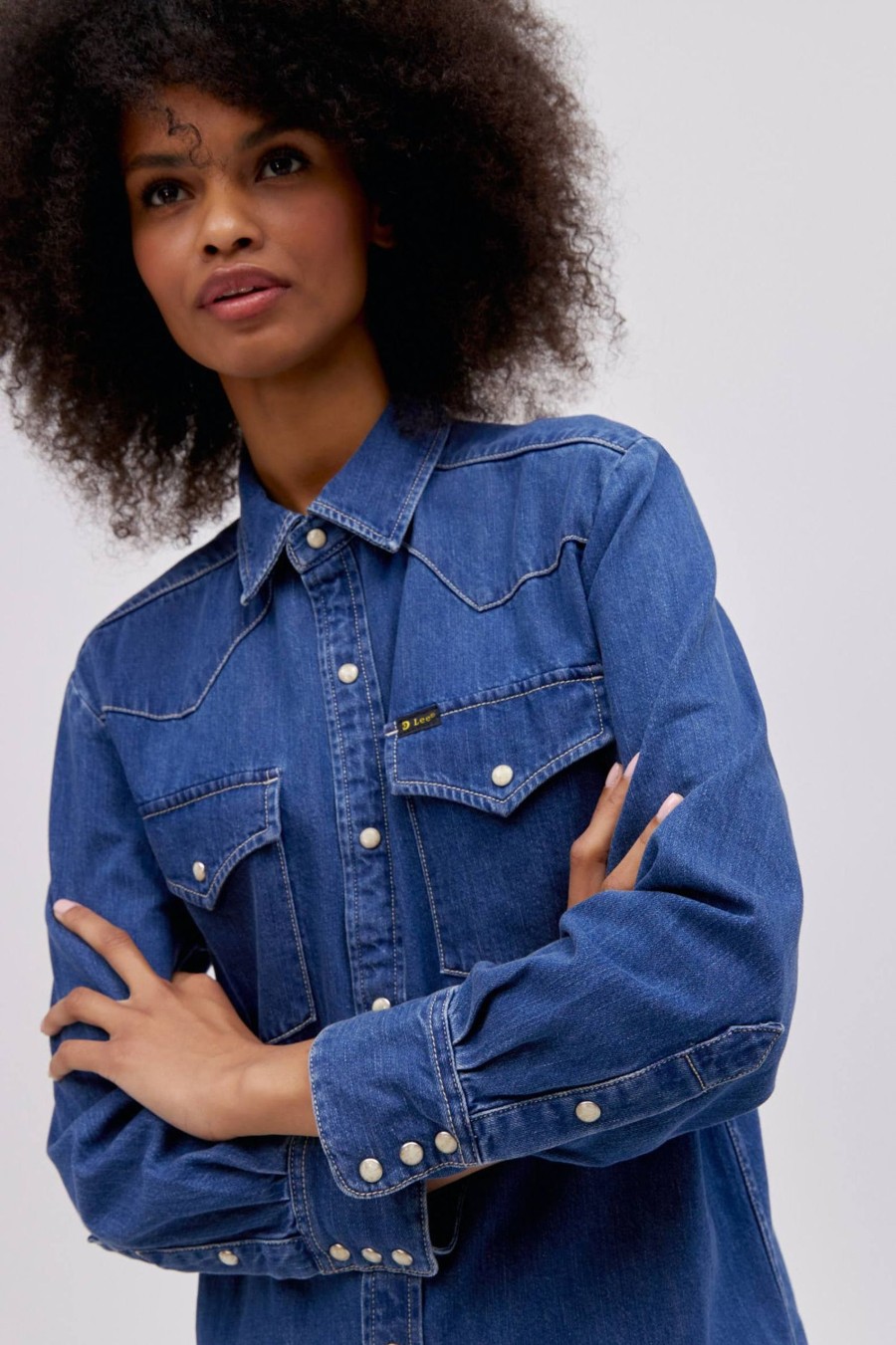 Denim DAYDREAMER | Camicia Western Lee X Daydreamer In Blu Senza Tempo