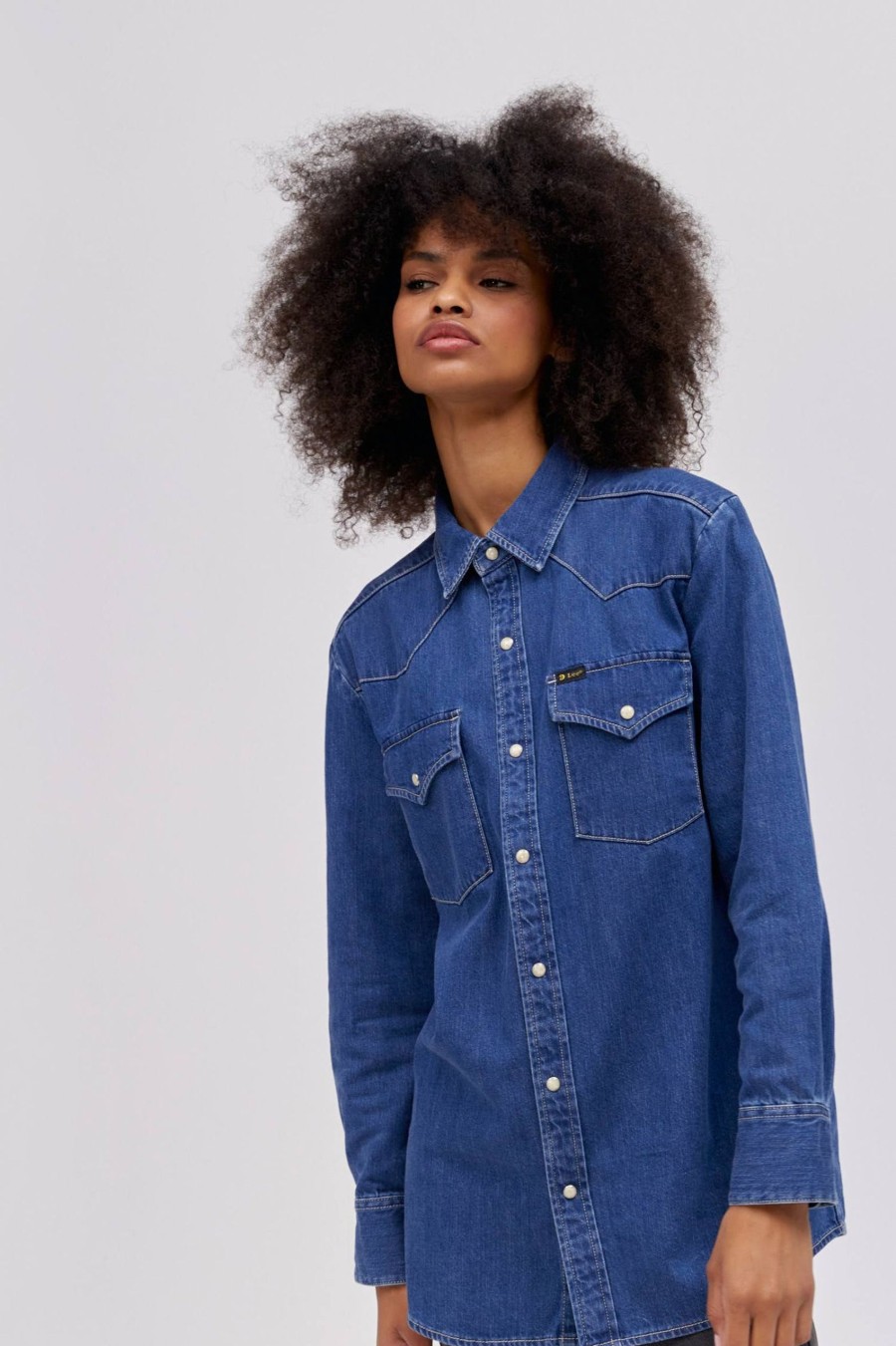 Denim DAYDREAMER | Camicia Western Lee X Daydreamer In Blu Senza Tempo