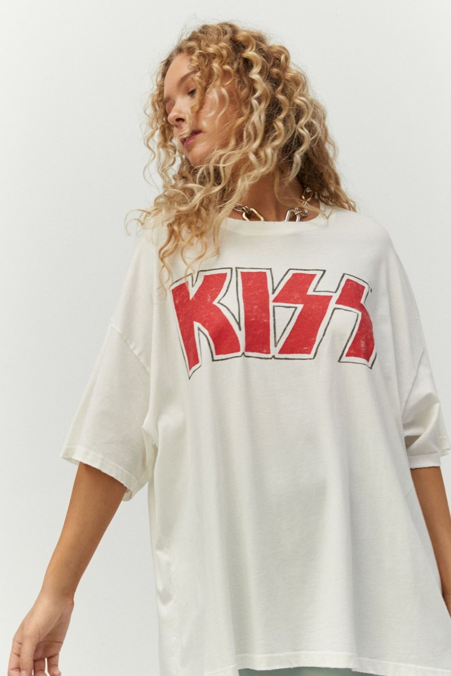 Maglietta DAYDREAMER | T-Shirt Os Con Logo Glitterato Kiss