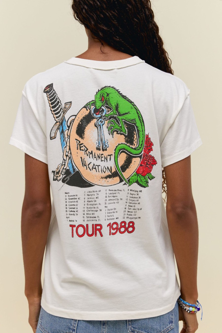 Maglietta DAYDREAMER | T-Shirt Aerosmith Permanent Vacation Reverse Tour