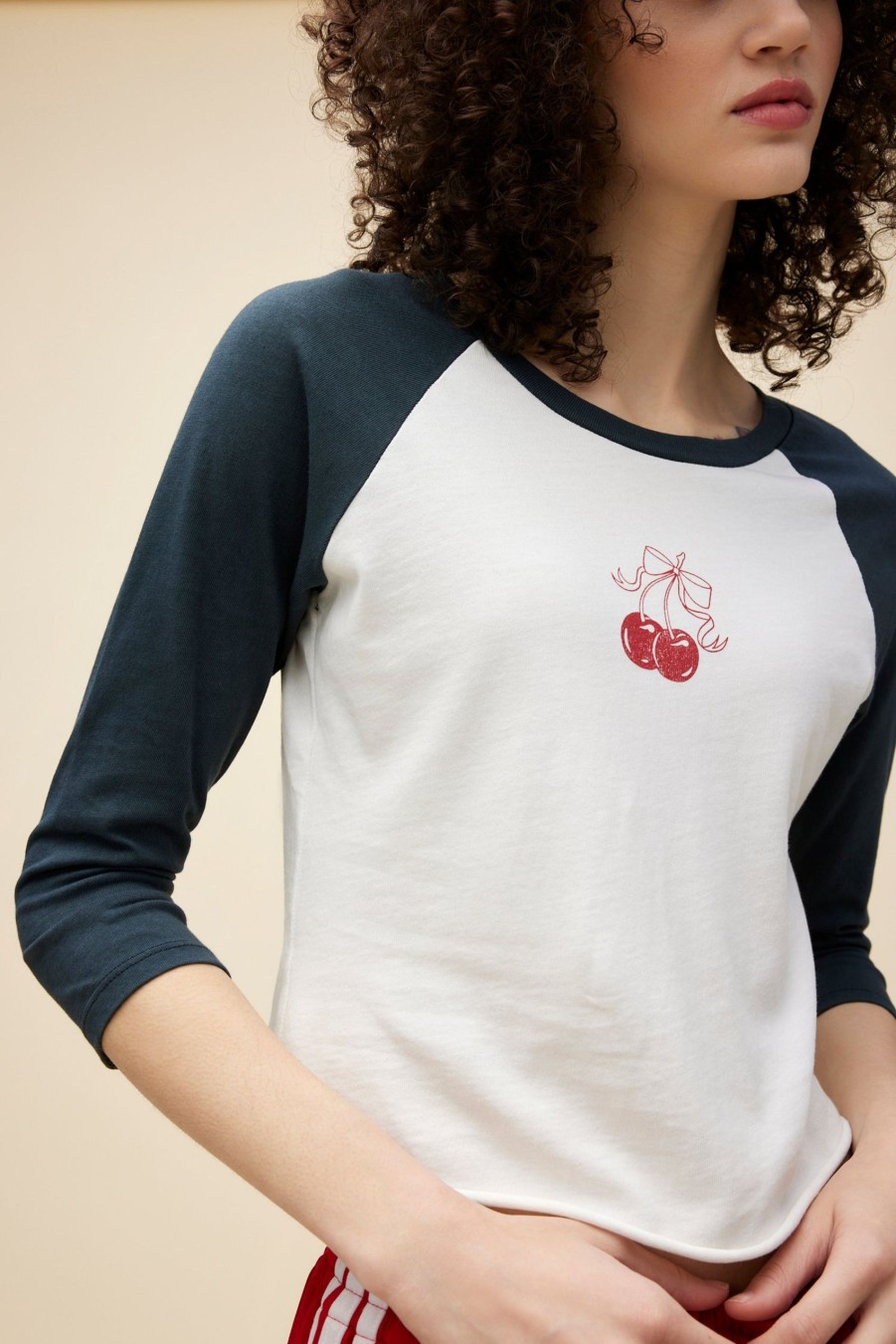 Maniche Lunghe DAYDREAMER | Raglan Vintage Di Ciliegie