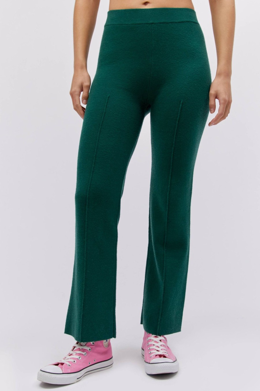 Maglia DAYDREAMER | Pantaloni Con Nervature In Maglia In Verde Cacciatore