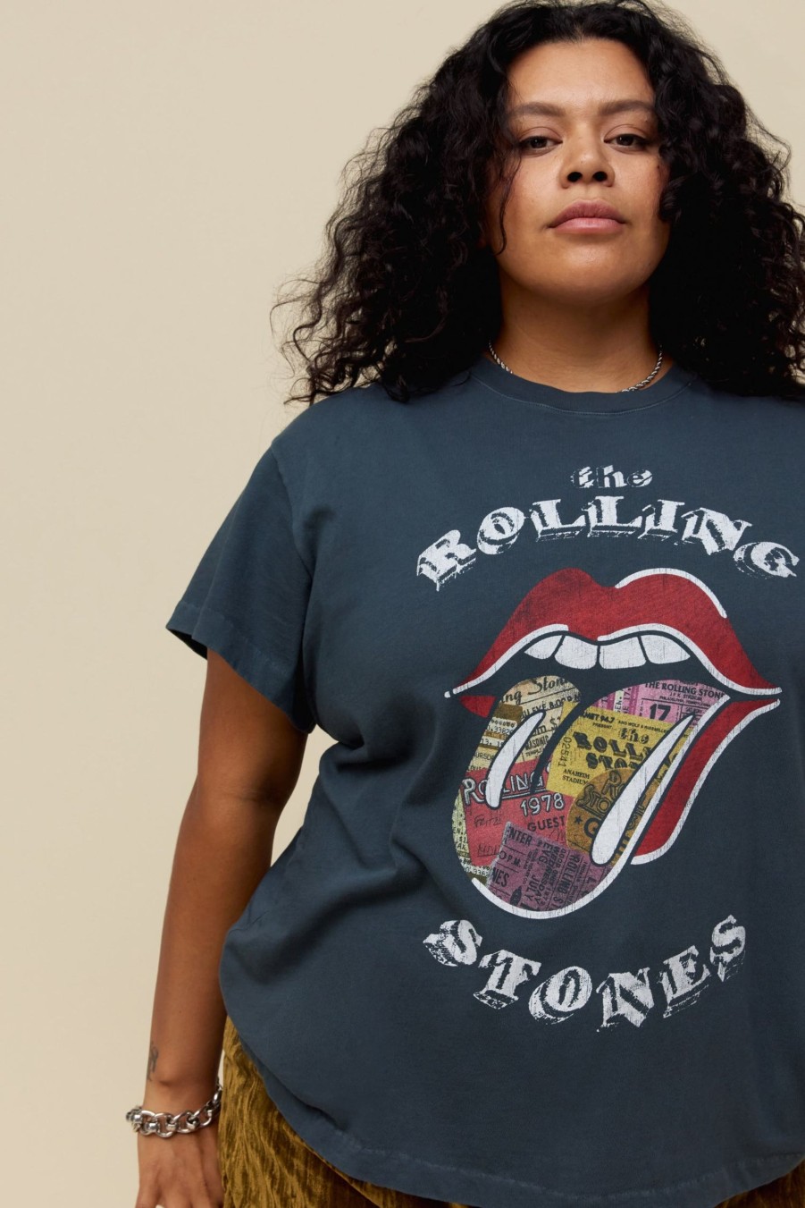 Maglietta DAYDREAMER | Rolling Stones Ticket Fill Tongue Tour Tee Es