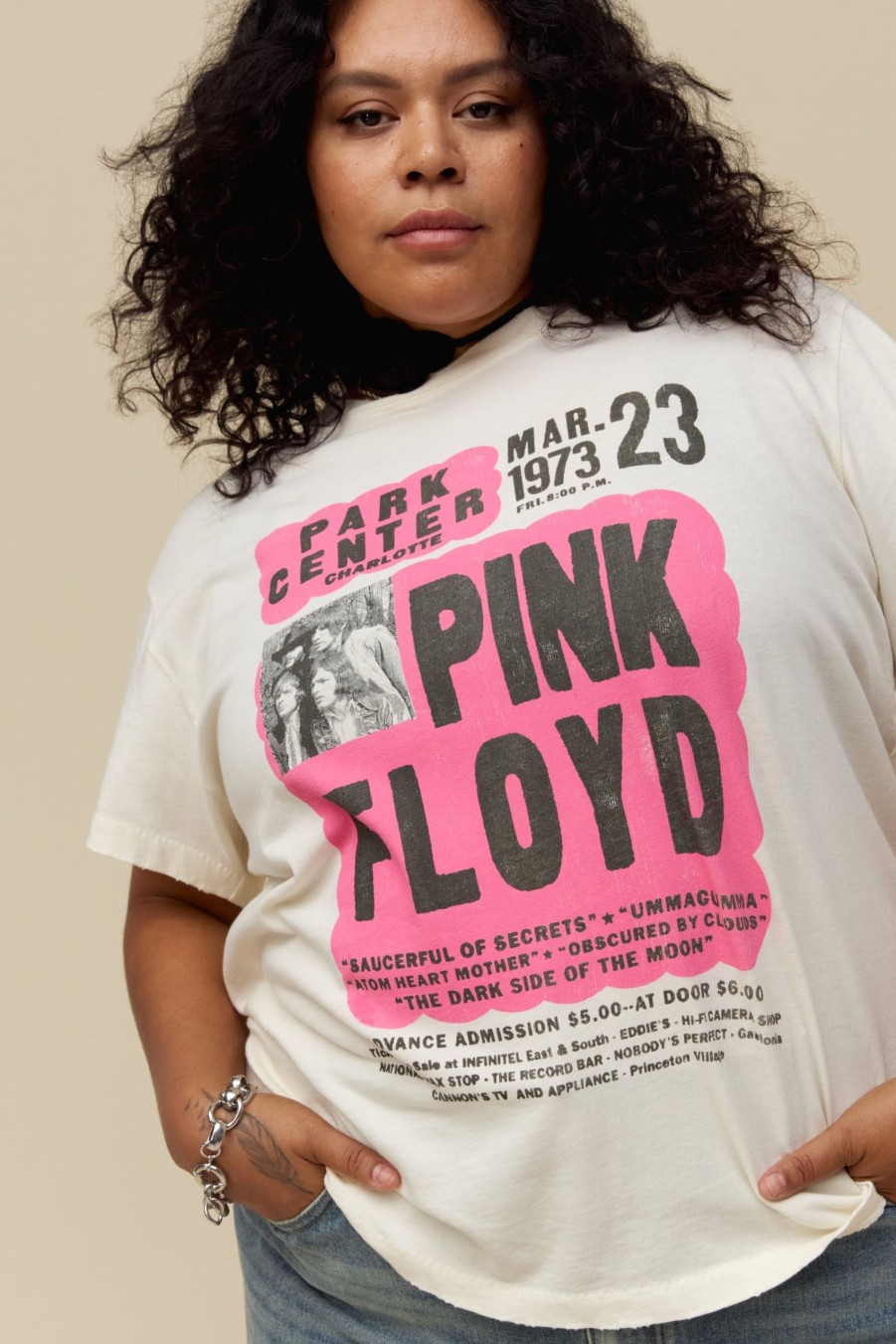 Maglietta DAYDREAMER | Pink Floyd 1973 Volantino Tour Tee Es