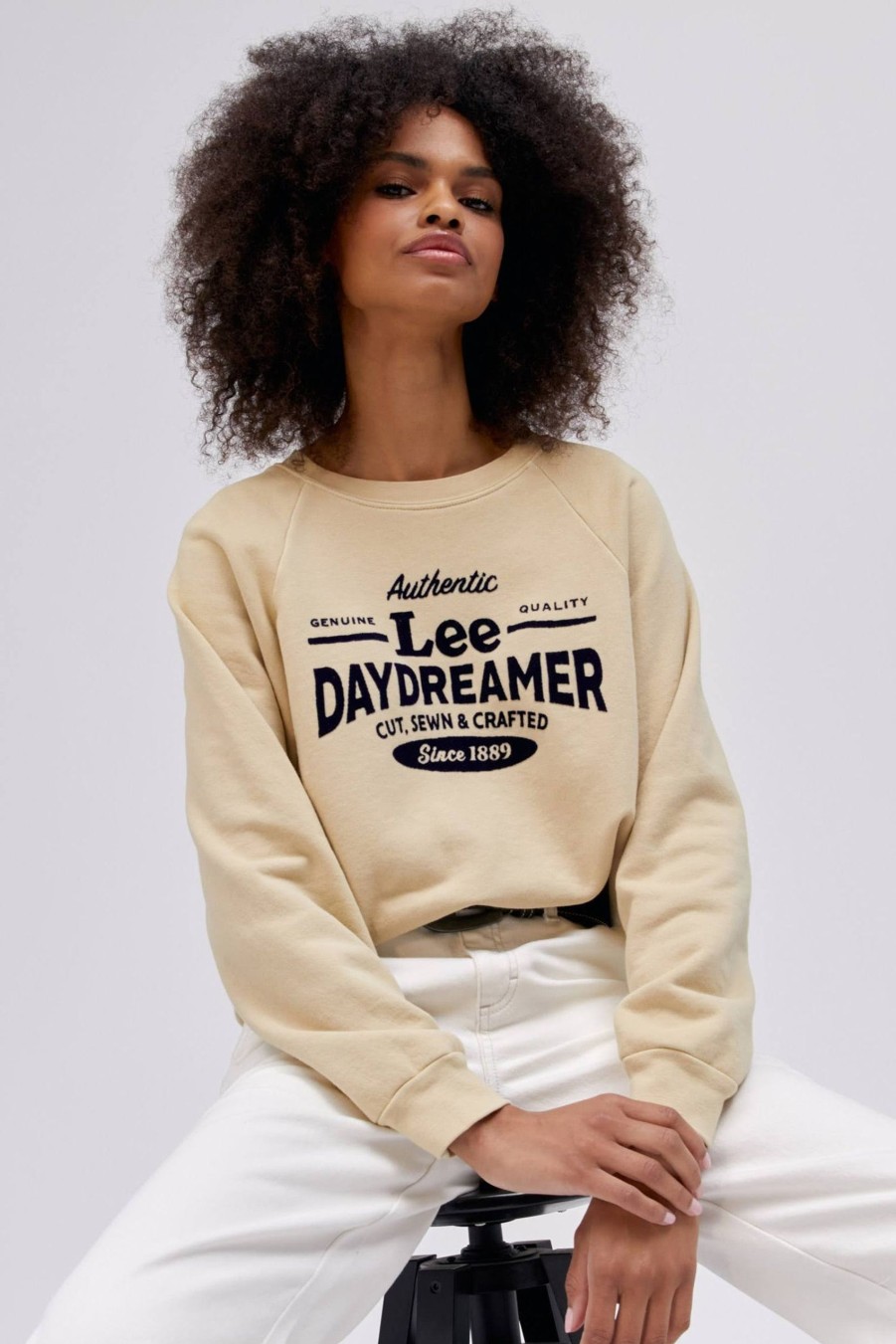 Felpe DAYDREAMER | Felpa Lee X Daydreamer Di Qualita Originale In Kaki