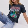 Maglietta DAYDREAMER | Maglietta Ringer Dei Rolling Stones 78 Us Tour In Nero Vintage